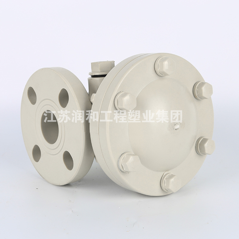β晶型PPH法兰旋启式止回阀H44F-10S均聚聚丙烯 · 配图 1